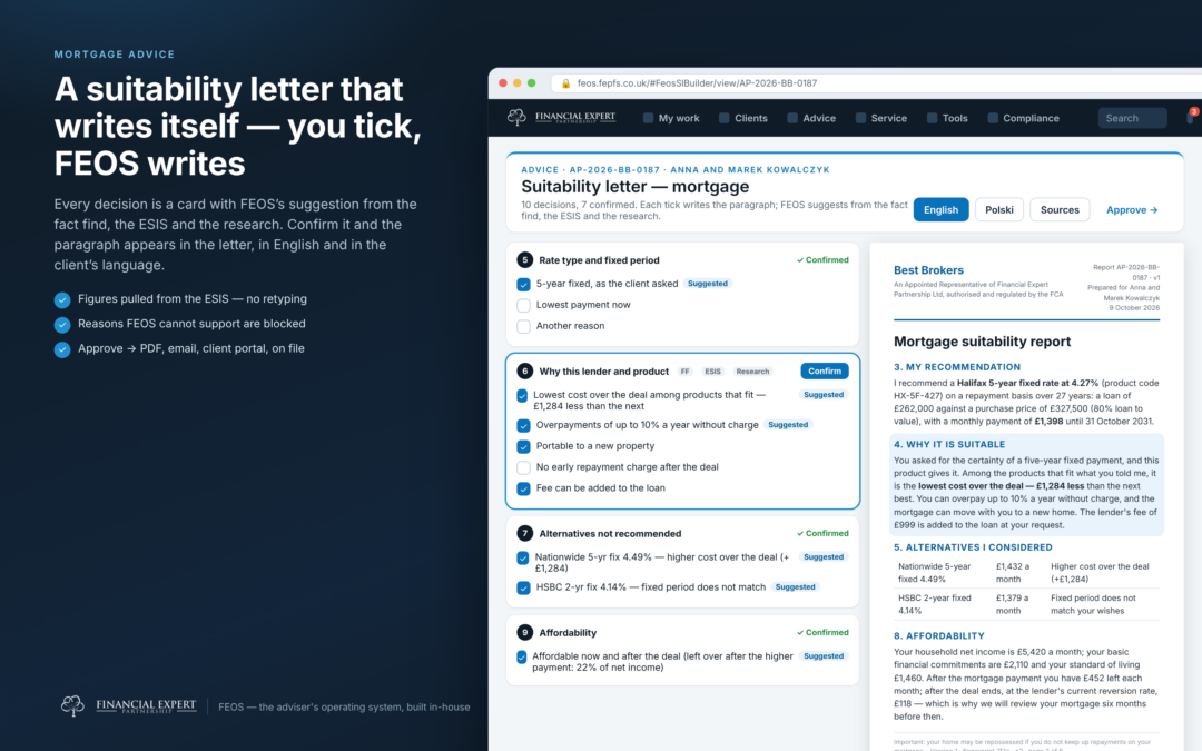 Suitability letters in the client's language