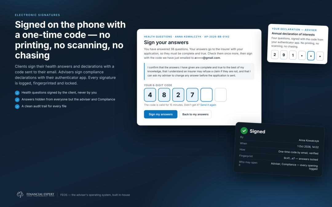 Signed online, on any phone